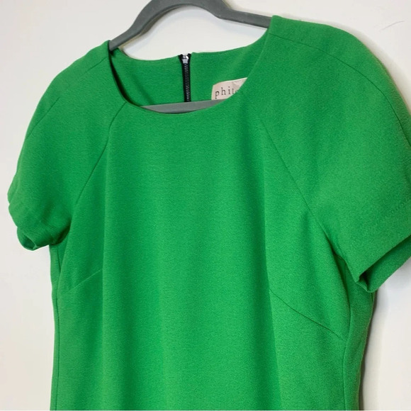 Philosophy Emerald Green Casual Textured Midi Dress Size 10 - Picture 2 of 11